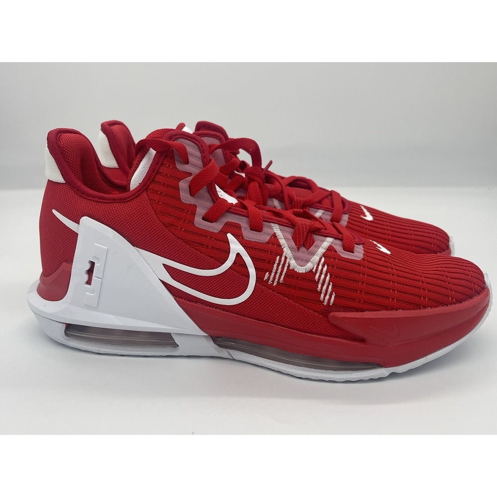 Size 11.5- Nike Lebron Witness VI TB Basketball Shoes University Red DO9843-600